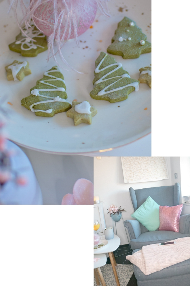 Ein super einfaches Rezept für vegane Matcha Kekse für deinen Moment im Advent. Herrliches Grün, erdiges Matchateearoma, zitronige Frische - das sind Mama-Kekse. Leckere Matchaplätzchen. Matcha Tannen. Energie-Kekse. #feierSun #feierSunFood #weihnachtsbäckerei