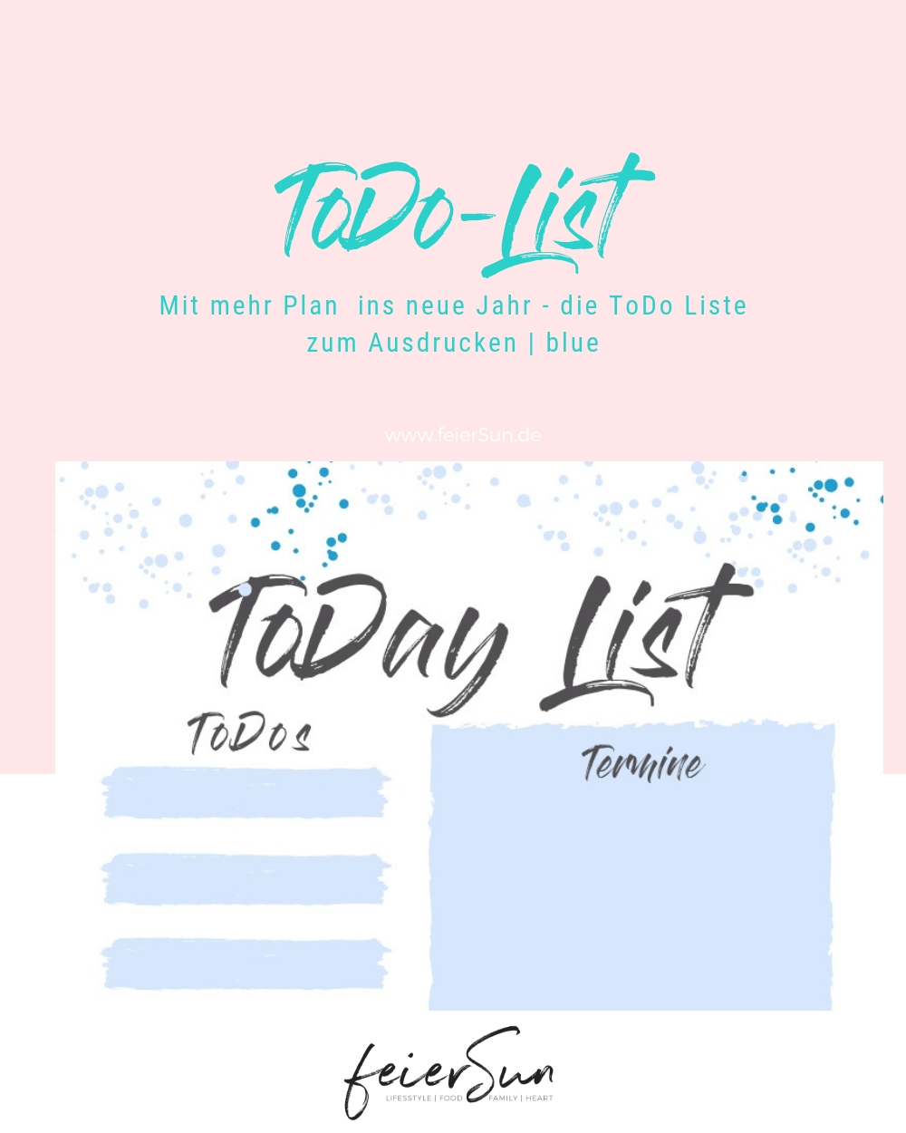 ToDo-List | Organisation ToDay-List & Week-List blue
