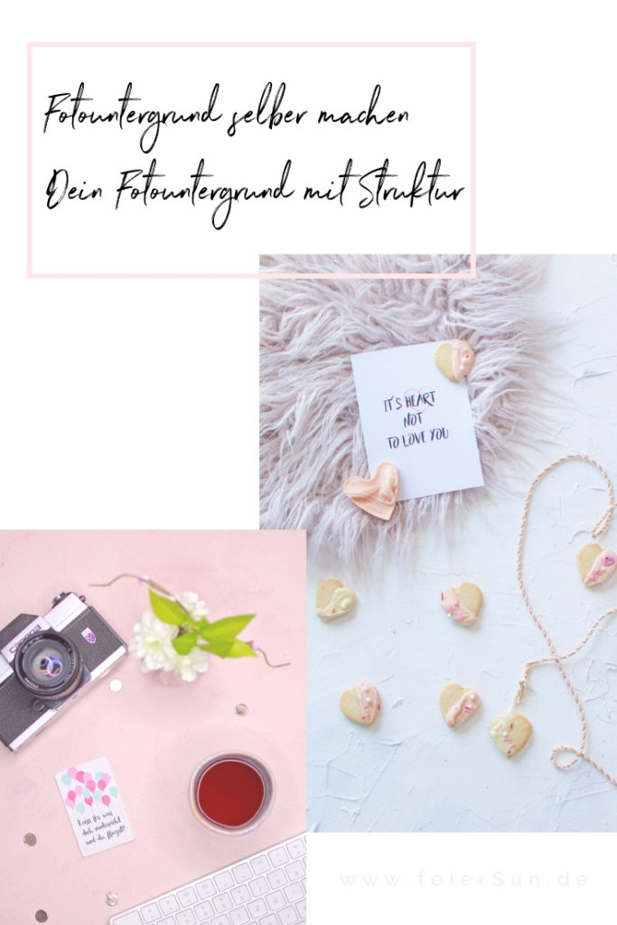 Fotografie-Untergrund | Ohne viel Aufwand deinen perfekten Untergrund für Fotos aller Art. Ob Flatlays, Food-Fotos, Produktfotografie oder um deine DiYs zu zeigen, ich zeige dir in dieser Anleitung wie einfach du deinen ganz individuellen Untergrund selber gestalten kannst.

Foodstyling, Fotountergrund, Fotostyling, Props & Requisiten. Backdrop | #feierSun #feierSunDiY #feierSunPhotography