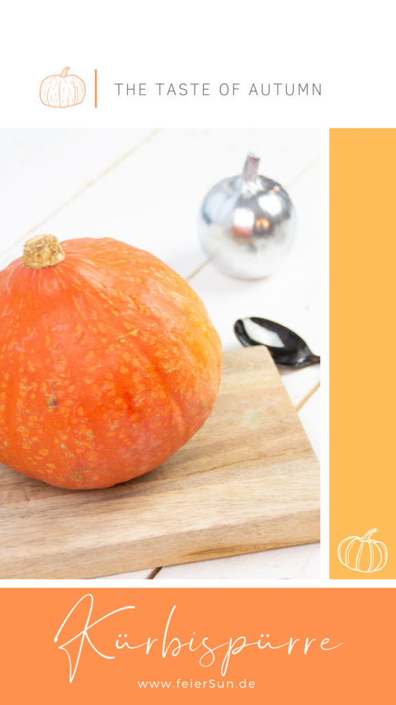 Herbstgruß aus der Küche: Schnell gemacht und vielseitig einsetzbar ist dieses Kürbispüree. Kürbismus ist Herbst im Glas. Step-by-Step Anleitung mit Video für selbstgemachtes Kürbispüree #Kürbispüree #Kürbismus #Hokkaido #feierSun #feierSunFood 