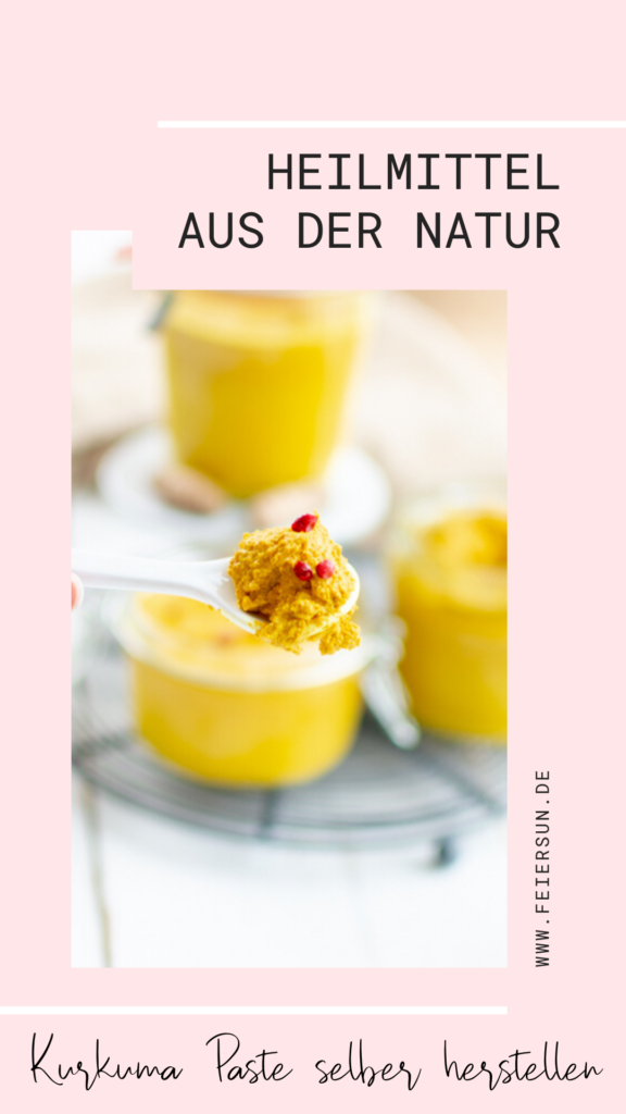 Einfaches Rezept für Goldene Milch, bestehend aus Kurkuma, Ingwer und wertvollen Gewürzen OHNE ZUCKER. Flüssiges würziges Gold für dein Immunsystem. | #feierSun #feierSunFood #goldene milch #gesund #healthy #vegan #kurkuma