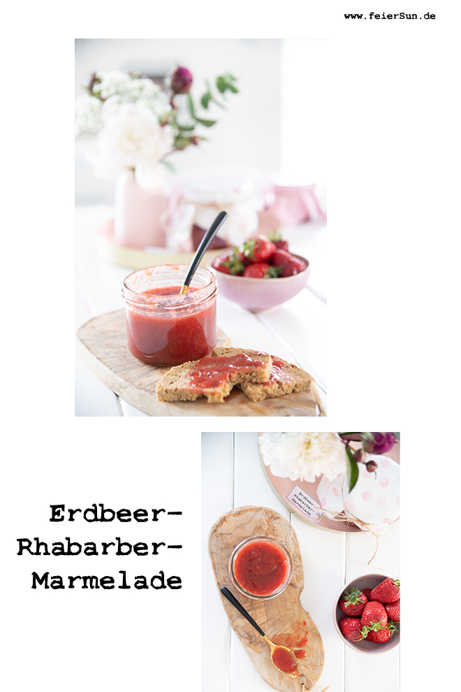 Frische Erdbeeren und Rhabarber sowie ein Hauch von Vanille riechen und schmecken nach purem Sommer. Pack Dir doch den Sommer einfach ins Glas. Die leckerste Rhabarbermarmelade ganz leicht nach zu kochen. Die Rhabarber-Saison ist zu schnell vorbei, da lohnt es sich den Frühling im Glas einzufangen. #RhubarbPineapple #feierSun #feierSunFood #sommerimglas
