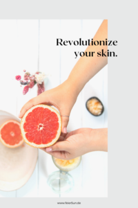 revolutionize your skin with Grapefruit. Grapefruit wirkt von innen und außen und kann sogar gegen Depressionen wirken. Haut und Seele werden es dir danken diese einfache Body Scrub verwöhnt dich.