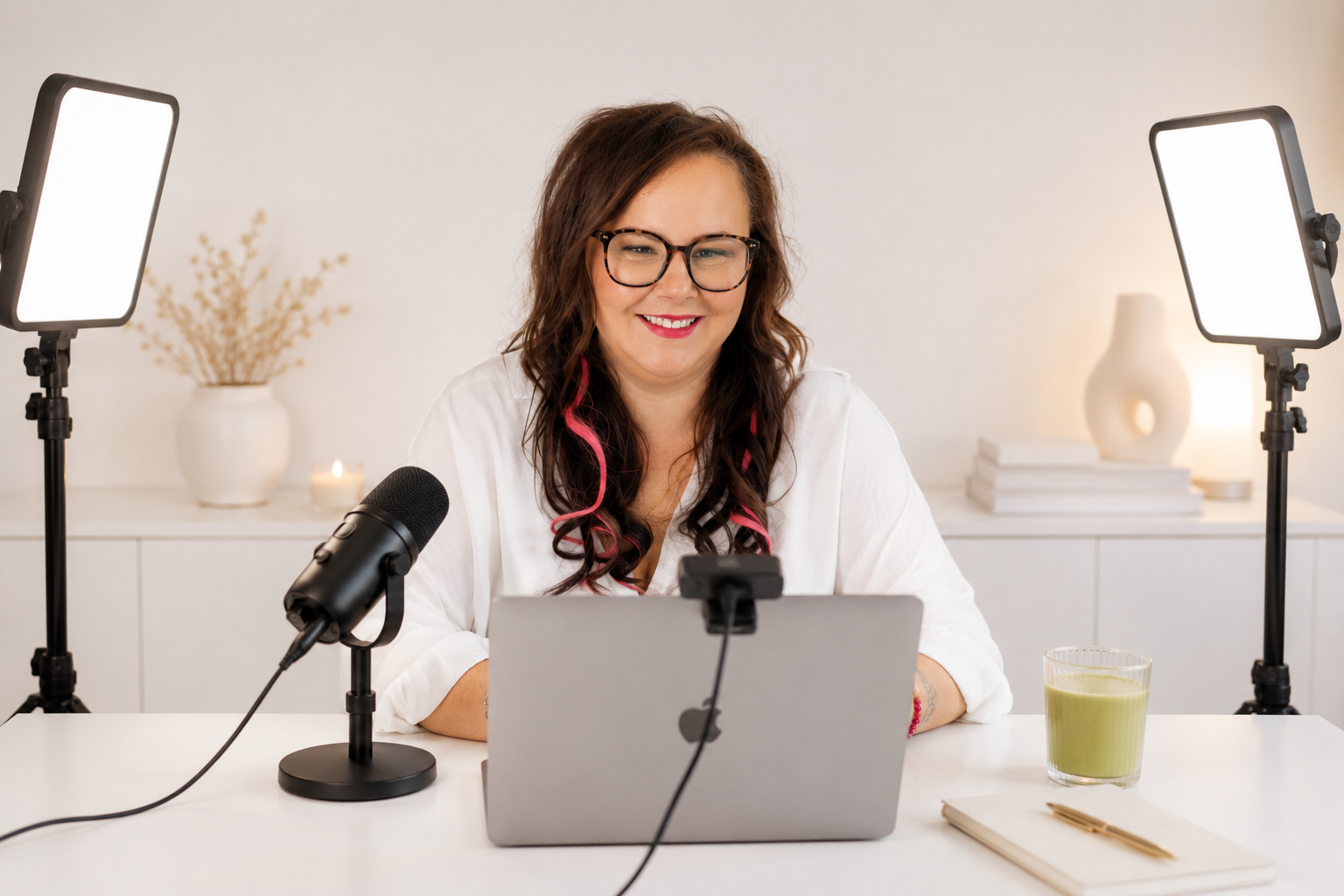 Einfaches Home-Setup für Online-Kurs Aufnahmen: gutes Licht, ruhiger Hintergrund, keine teure Kamera nötig